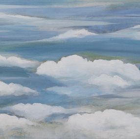 Painting, Ciel Niagara - Paysage nuageux, Sophie Penicaud