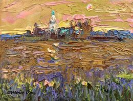 Painting, Evening came, Oksana Ivanyuk