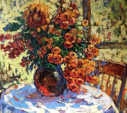 Painting, Morning flowers, Oksana Ivanyuk