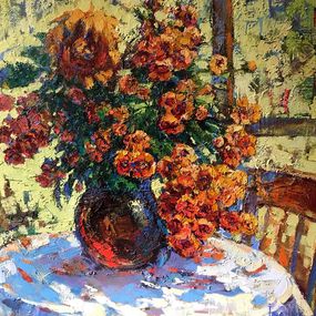 Peinture, Morning flowers, Oksana Ivanyuk