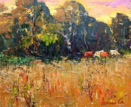 Gemälde, By the evening, Ivanyuk Oleksiy