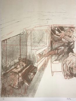 Édition, Personnage allongé dans l'atelier ou gisant, Sam Szafran
