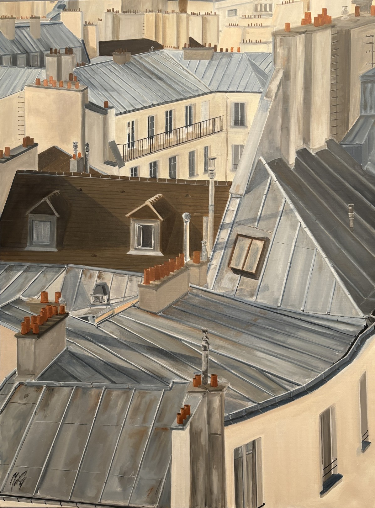 Marie France Garrigues, Sur les toits de Paris Marie France Garrigues, Sur les toits de Paris