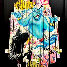Painting, Banksy’s genie, Onemizer