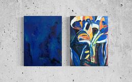 Peinture, Night bouquet, diptych, Olga McNamara
