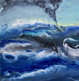 Gemälde, Une mer déchainée, José Perez Hernandez