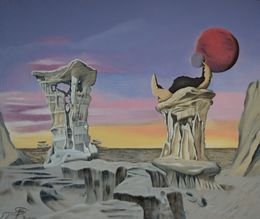 Gemälde, Alien Throne in New Mexico, Farid Saâdi