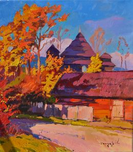 Painting, Uzhok Church, Alexander Shandor