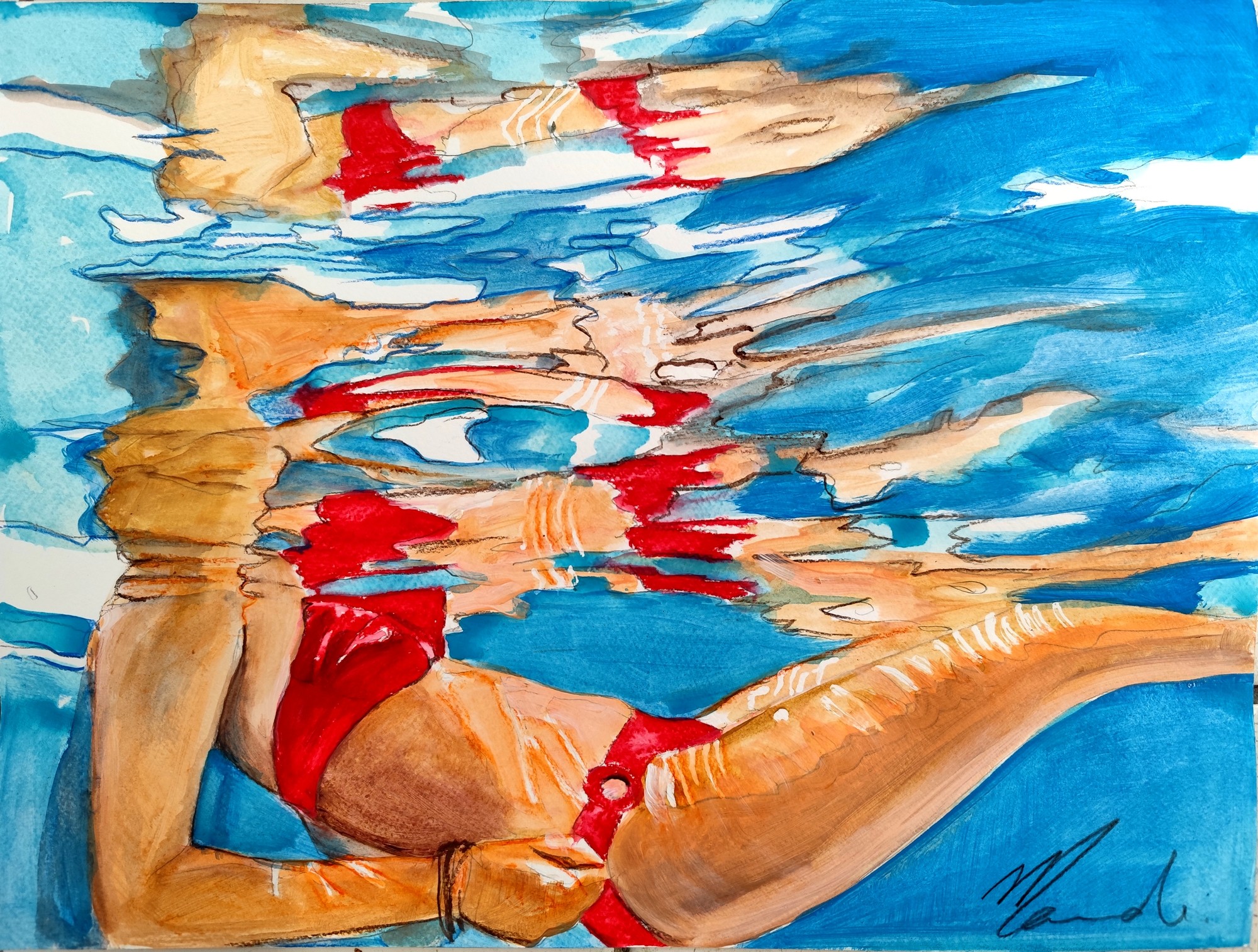 Maude Ovize, Reflet rouge (Etude) Maude Ovize, Reflet rouge (Etude)