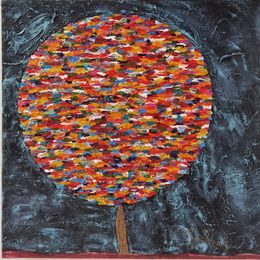 Gemälde, Saturn tree of transformation, Katarina Olympia Zaraj
