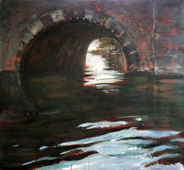 Gemälde, Under the bridge (Amstel), Ed Potapenkov