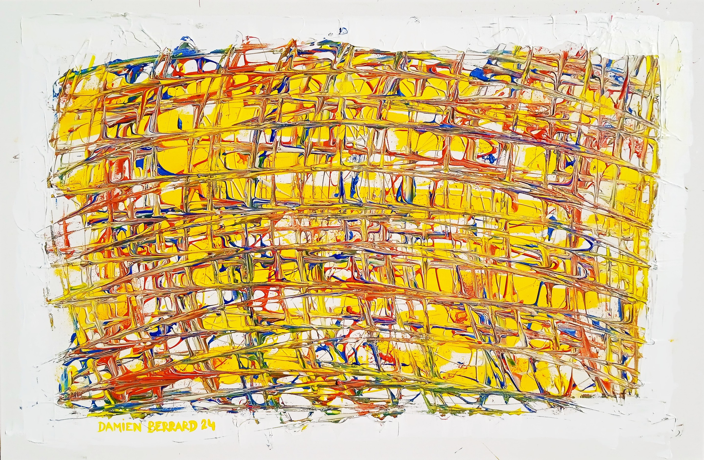 Damien Berrard, Déchirures, yellow Damien Berrard, Déchirures, yellow