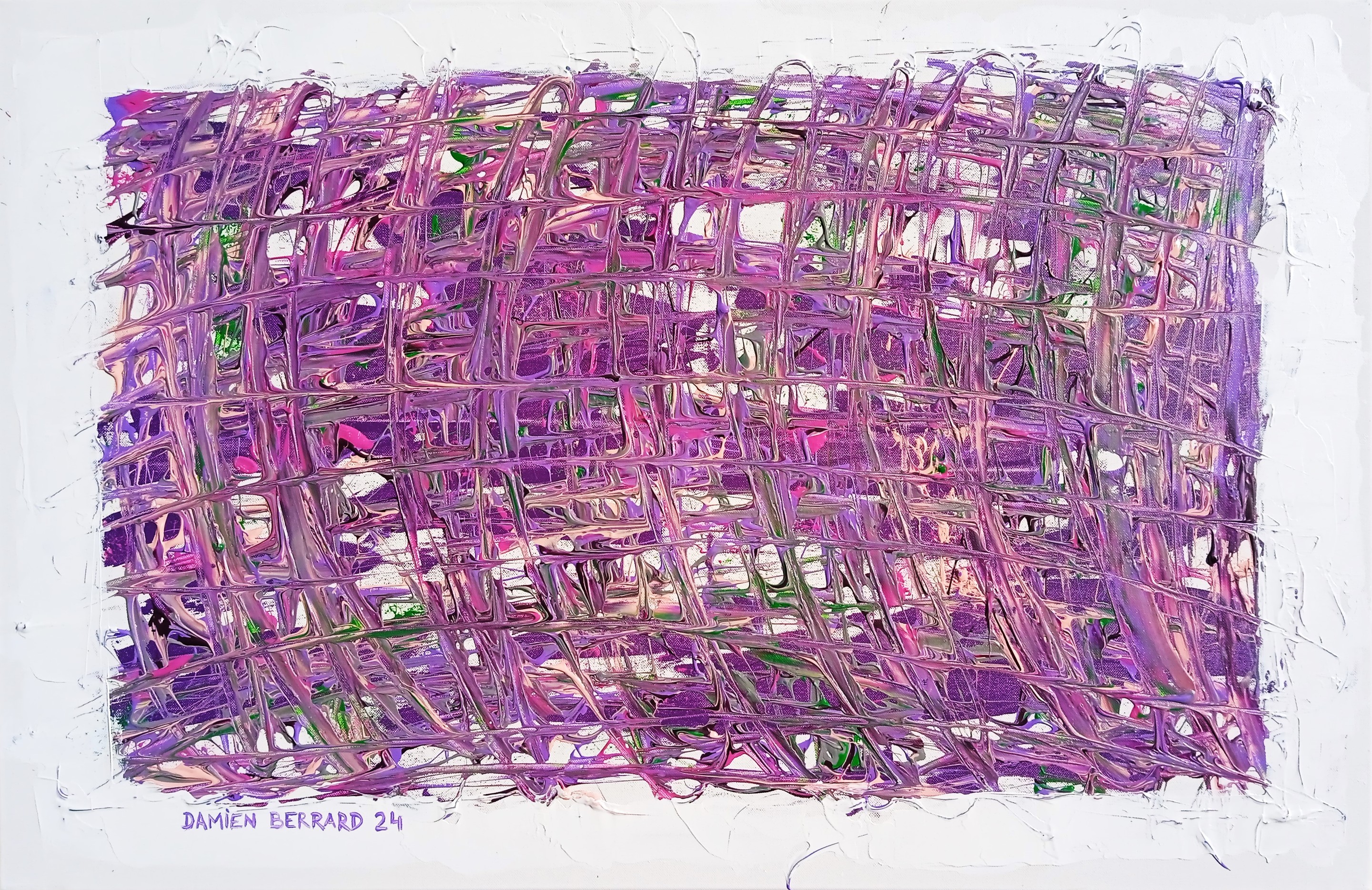 Damien Berrard, Déchirures II, purple Damien Berrard, Déchirures II, purple
