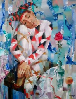 Painting, Lonely Rose, Anatoly Tarabanov