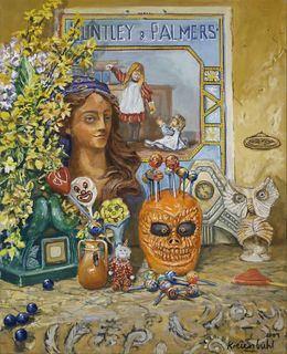 Gemälde, Nature morte - Palmers, Jürg Kreienbühl
