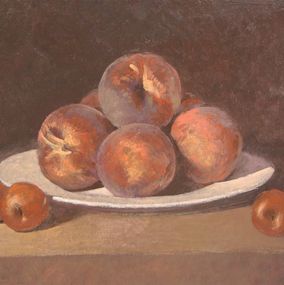 Painting, Assiette de peches, Pierre Sojo