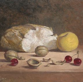 Painting, La boule de pain, Pierre Sojo