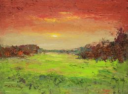 Painting, Sunset time, Alisa Onipchenko-Cherniakovska