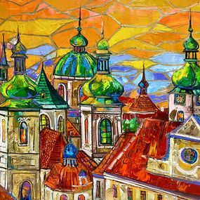 Peinture, The Sun Above The Golden Town, Delyafruz Bagirova