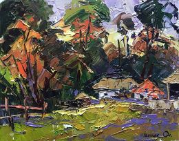 Painting, The sun goes down, Ivanyuk Oleksiy