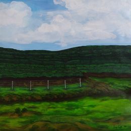 Painting, Tea Gardens of Assam, Sreya Gupta