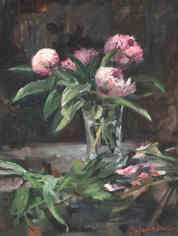 Gemälde, Les pivoines, Christoff Debusschere