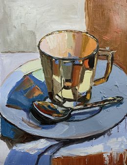 Peinture, Gold coffee cup, Schagen Vita