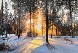 Painting, Pathway Through the Pines, Sergey Miqayelyan