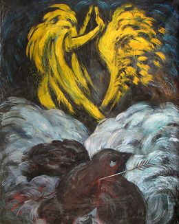 Gemälde, Sparrow, Konovalov Igor