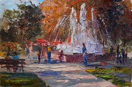 Painting, Fountain. Kremenchuk, Boris Serdyuk