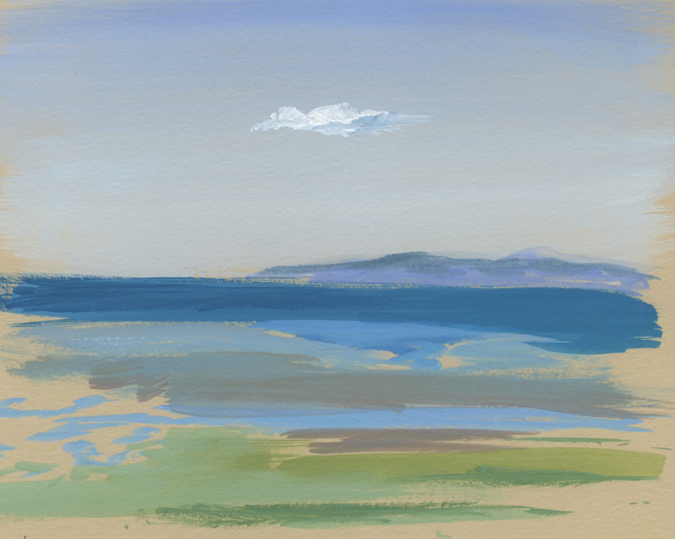 Sabine Eichler, Ile d'Aix n°4 (paysage marin, ciel, mer, nuages, landes) Sabine Eichler, Ile d'Aix n°4 (paysage marin, ciel, mer, nuages, landes)
