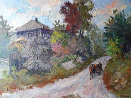 Painting, Rural landscape, Boris Serdyuk