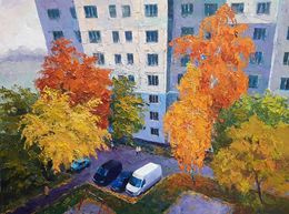 Painting, Yard, Boris Serdyuk
