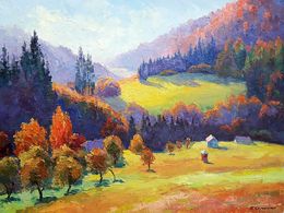 Painting, Autumn morning, Boris Serdyuk