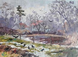 Gemälde, End of Winter, Boris Serdyuk