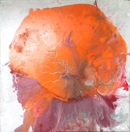 Painting, Fleur orange, Isabelle Marie