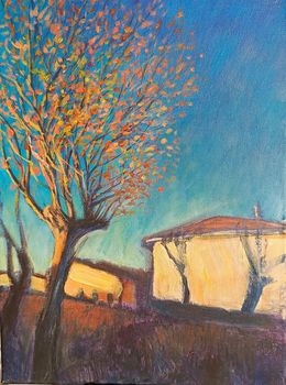 Gemälde, Albero d'autunno, Mauro Tròlese
