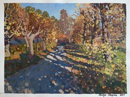 Gemälde, Shadows of the old alley 1, Nadezda Stupina