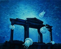 Painting, The Portal of Jellyfishes, Kateryniuk Oleg