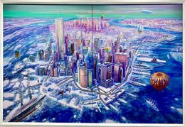 Painting, Meilleurs souvenirs de New York (pomme verte), Dominique Vervisch