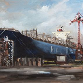 Gemälde, Le Mol à Dunkerque, Christoff Debusschere