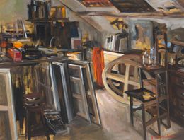 Peinture, Un coin d'atelier, Christoff Debusschere