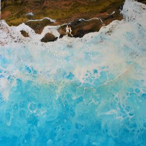 Painting, Turquoise Island, Nathalie Pelisson
