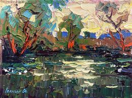 Painting, Evening over the pond, Ivanyuk Oleksiy
