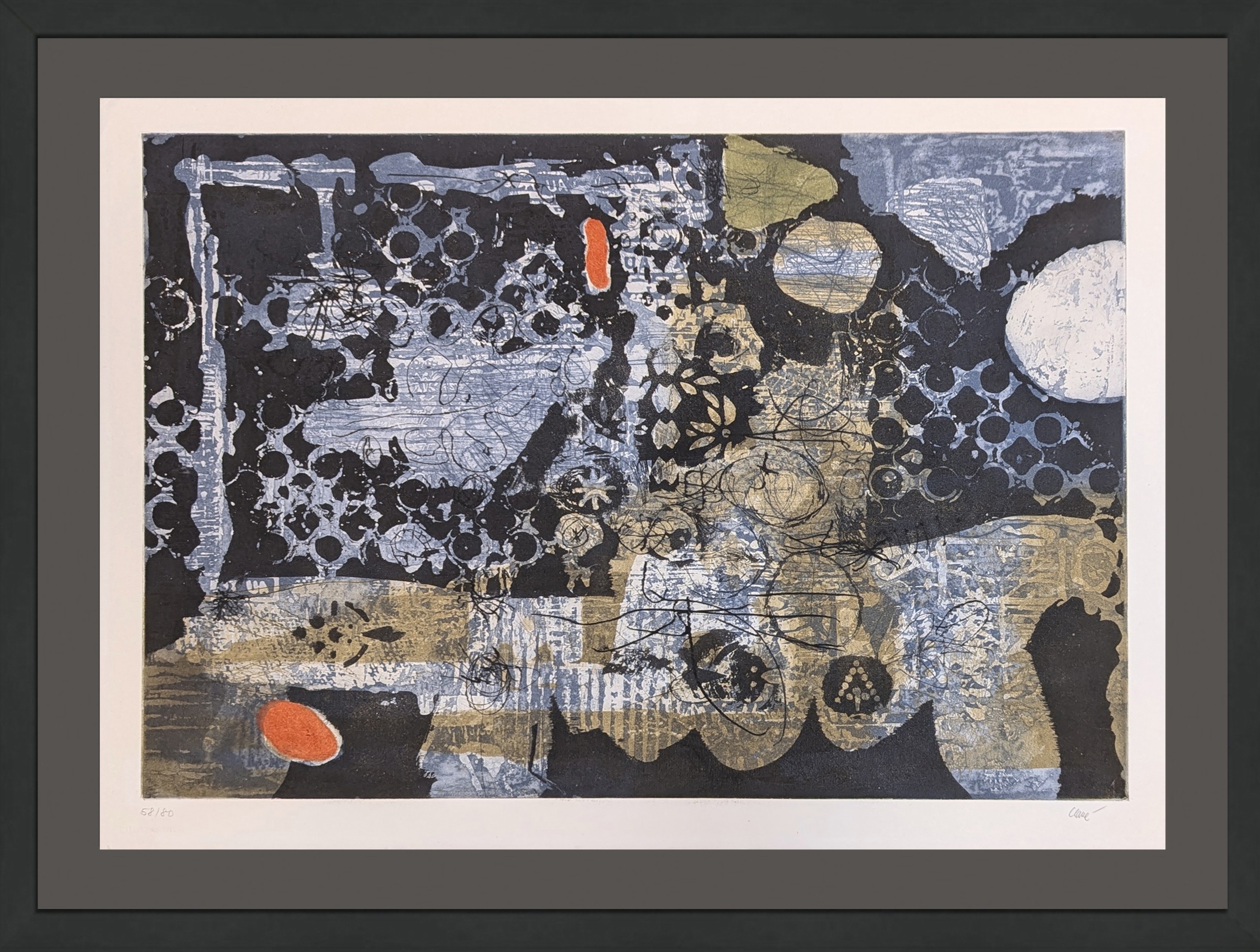 Antoni Clavé, Bleu-Rouge (hand signed etching and aquatint) Antoni Clavé, Bleu-Rouge (hand signed etching and aquatint)