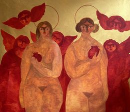 Painting, Faith is tested in difficult times, Dasha Pogodina