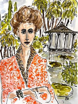 Fine Art Drawings, Marella Agnelli in Marrakesh, Manuel Santelices