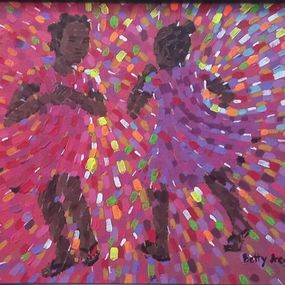 Gemälde, Happy hearts I, Betty Acquah