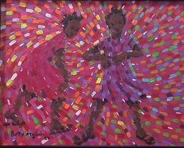 Peinture, HAPPY HEARTS II, Betty Acquah