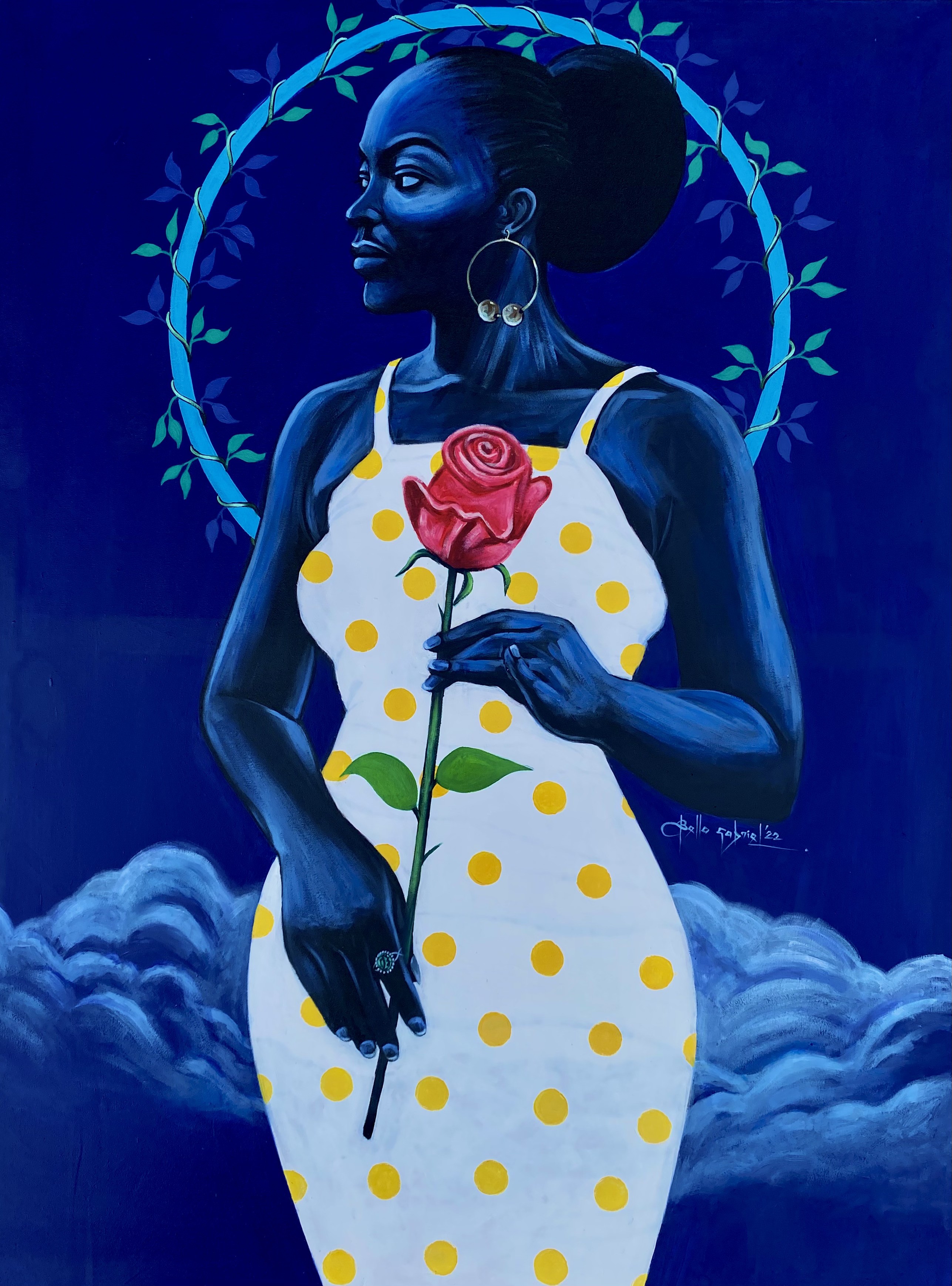 Bello Gabriel, Borders Not Boundaries - 21st Century, Contemporary, Impressionism, Floral Women Bello Gabriel, Borders Not Boundaries - 21st Century, Contemporary, Impressionism, Floral Women